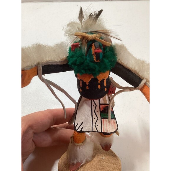 Vintage Hopi Eagle Dancer Kachina Doll Native American Art Signed R T - Picture 4 of 5
